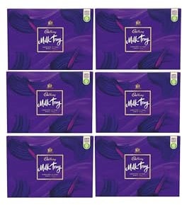 Milk Tray Chocolate Gift Box - 530g (Pack of 6) | An Assortment of Milk Chocolates for Every Occasion | Variety of Flavors | Gift-Ready Packaging | Festive Treats