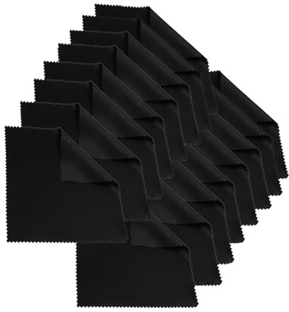 Kzouenzu Chiffon Lunettes de Vue [16 Pcs], Microfibre Surchoix pour Lentilles, Doux Chiffons De Chiffon De Nettoyant Lunettes Lavables, Lavables Et Réutilisables 15 X 15 Cm