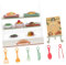 ERINGOGO Simulationskuchenspielzeug Figuren Puppe Miniaturen Mini-vers-küche Dessert-Display Lebensmitteldisplay Aus Acryl Arbeitsvitrine Mini -lebensmittelspielzeug Miniatur-Dinge Plastik