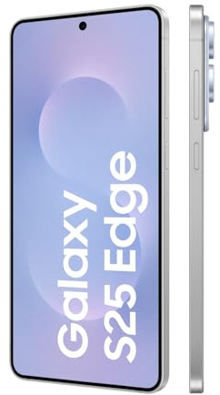 Samsung Galaxy S25 Edge AI Smartphone mit Galaxy AI, Ohne Vertrag, Handy mit Android, 12 GB RAM, 512 GB GB Speicher, 200-MP-Kamera, Titanium Icyblue, 3 Jahre Herstellergarantie [Exklusiv auf Amazon]