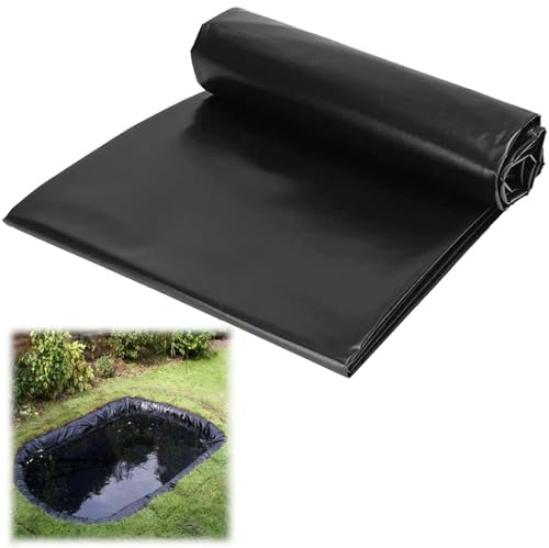 Teichfolie aus Polyethylen, hohe Dichte, faltbar, für Koiteiche, Gartenpools, Wasserspiele, Membran für Hochbeet, Gartenarbeit (2 m x)