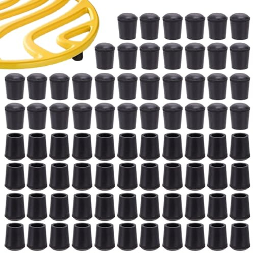 OLYCRAFT 80Pcs Metal Trivet Rubber Feet Replacement Trivet Rubber Feet Crock Pot Rubbers Pegs Pads Round Rubbers Chair Leg Tips Caps for Table Surface Metal Trivets Prevent Scratches