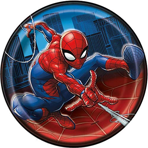 Unique Spider-Man Round 7 inch Dessert Plates [8 per Pack]