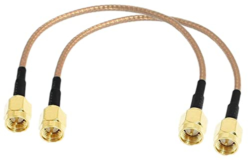 TengKo 2 Pack SMA Stecker auf SMA Stecker Verlängerungskabel RG316 SMA Antennenkabel für WiFi Drahtlose Pigtail Jumper Low Loss Patch Blei Für SDR Geräte Baofeng FPV FCC Emissionen Testen