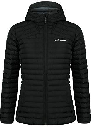 Berghaus Women's Nula Micro Synthetic Insulated Jacket | Water Resistant Coat | Lightweight | Warm, Black/Black, 20
