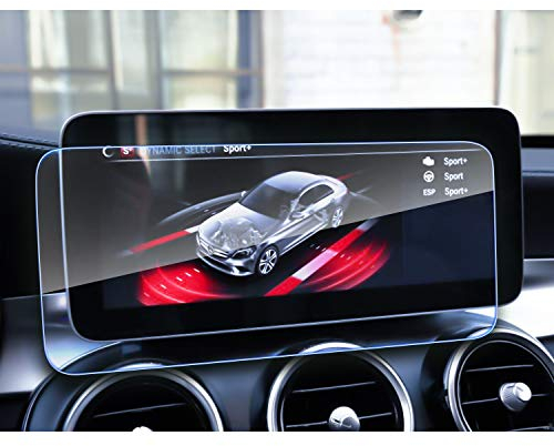 LFOTPP C-Klasse W205 2019 10,25 Zoll Navigation Schutzfolie, Anti-Fingerprint Tempered Glas 9H Kratzfest GPS Navi Foils, HD Glas Displayschutzfolie