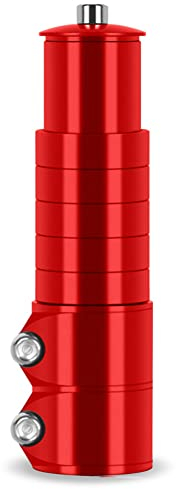 Prolunga Forcella Sterzo in Lega di Alluminio,ihreesy Adattatore per Attacco Manubrio per Bicicletta Estensore Stelo Bici 138mm per Forcella 1-1/8 Pollice 28,6mm per Bici da Strada,MTB,Rosso