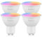 Avatar Controls Alexa Glühbirnen GU10, WLAN Lampen Kompatibel mit Alexa & Google Home, RGBCW Farbwechsel & Dimmbar, 2700K-6500K, Kein Hub Erforderlich, Steuerung per App, 4er Pack für Zuhause & Büro