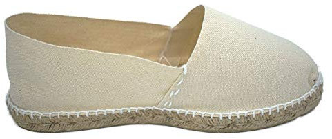 Alpargata Yute ESPARDEÑAS Lona Lisa Zapatilla Unisex Esparto Crudo (beig, Numeric_37)