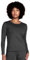 LAPASA Pacco da 2 o 1 Maglia Termica Donna Manica Lunga Fodera in Micro Pile - Pigiama Abbigliamento Intimo Canottiera Calda Elastica Traspirante Sportiva Grigio Scuro (più Caldo) M
