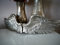 Marco Paul Interiors Vintage Angel Wings Resin Wall Art Decoration with Feather Ornament - Shabby Chic Fairy Door Unique Wall Sculpture Hanging Ornaments for Wedding, Christening Decor (Small Silver)