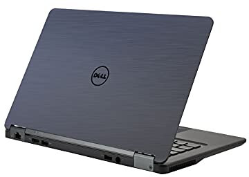 AlphaWraps Skin for Dell Latitude E7250 Laptop | Brushed Titanium | Protective and Durable Vinyl Decal wrap Cover | Made in The UK