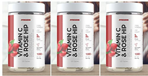 Prozis Vitamin C 1000 mg + Rose Hip, 360 compresse - Vitamina c + Rosa Canina