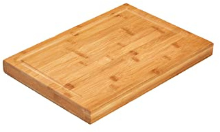 smokemax 2-1 40er Bambus Holzblock Schneidebrett & Servierbrett in Einem Bambusblock (ca. 40 x 28 x 3,5 cm)