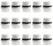 HLIWS 15 pezzi 1/2-inch BSP Tappo Blocco Fissaggio Femmina Esagonale,con Rondelle,Rubinetto filettato per elettrodomestico(Filettatura esterna)