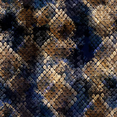 HEKO PANELS Stoff Oxford Wasserdichte Meterware Canvas-Stoff Polyester Stoff Zum Nähen Nähstoffe Dekostoffe Wasserabweisend Blickdicht Schlangenhaut 1 Meter 155 x 100 cm