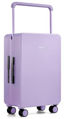 TUPLUS Valise Cabine à roulettes-Valise de Voyage ABS Valise Moyenne Bagage à Main Rigide avec Serrure TSA, Série Équilibre,(Violet, 66.5 x 43 x 25.5 cm,62L)