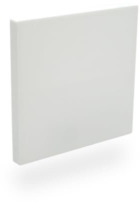 Cadelux Blindabdeckung kompatibel zu Lichtschalter Abdeckung PHTD single und PHTD double (Schneeweiß)