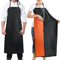 Verbesserte 109,9 cm wasserdichte Lederschürze, robuste Arbeitsschürze, Chemikaliensäure-, Flecken-, Ölbeständigkeit, industrielle Werkstatt, Arbeitsschürzen mit verstellbaren Riemen, für Metzger,