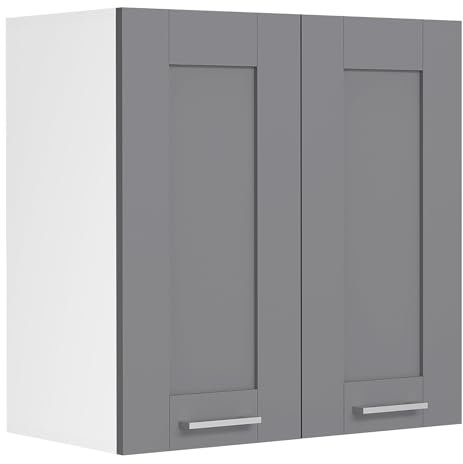 VCM Küchenschrank hängend | Maße ca. H. 60 x B. 60 x T. 31 cm | Hängeschrank mit Drehtür und Zwei Fächern im Landhaus Stil | Küchenmöbel - Colura
