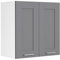 VCM Küchenschrank hängend | Maße ca. H. 60 x B. 60 x T. 31 cm | Hängeschrank mit Drehtür und Zwei Fächern im Landhaus Stil | Küchenmöbel - Colura