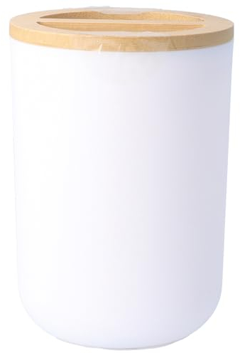 PARSA Beauty Zahnputzbecher Bambus – edles, Zeitloses Design für jedes Bad – ideal zur Aufbewahrung von Zahnbürsten & Zahnpasta – Zahnputzbecher Bambus