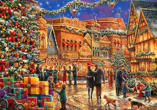 Puzzle 2000 Teile - Christmas at the Town Square