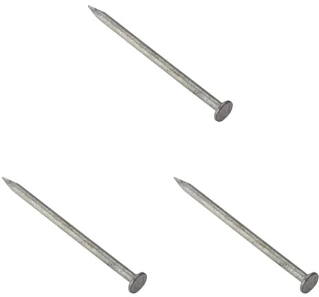 ForgeFix Round Head Nails | 6.00 x 150mm | Galvanised | Bag 500gm (Pack of 3)