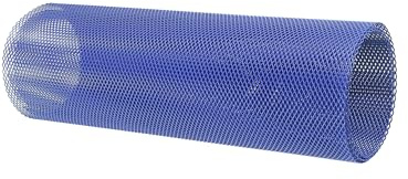 Partuto Car Grille Mesh Sheet 40x13 Inch Grille Net 6x3mm Diamond Shape Blue Replacement