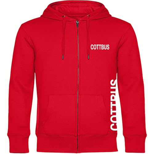 multifanshop Kapuzen Sweatshirt Jacke - Cottbus - Brust & Seite