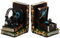 Vintage Bookends, Decorative Book Ends, Headphone and Phonograph Bookend, Heavy Duty Book Stoppers for Shelves, Gift for Music Lovers