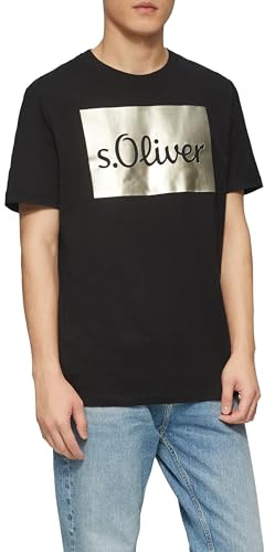 s.Oliver T-Shirt aus Baumwolle mit Label-Print