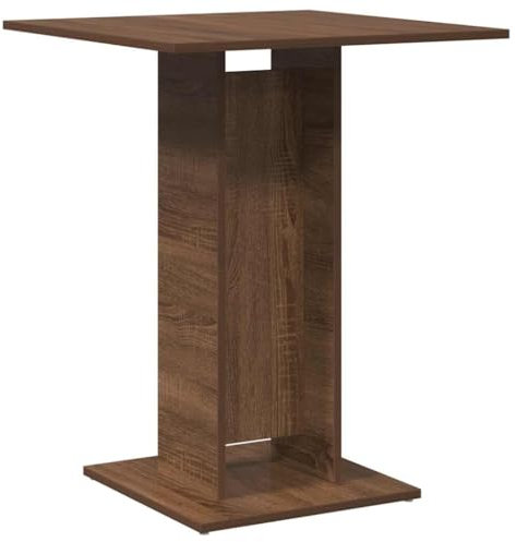 SXJEQOC Essen Tisch Küchentisch Klein Esstisch Klein Stubentisch - Bistrotisch Braun Eichen-Optik 60x60x75 cm Holzwerkstoff für Garten Sitzecke Küche Wohnzimmer