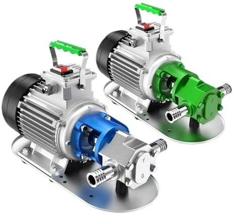 Bomba de aceite de acero inoxidable autocebante de 220 V/380 V con engranajes for aceite de motor de alta viscosidad, aceite comestible diésel, bomba de aceite hidráulica(Industrial Grade,220V)