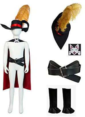 Noiclub Kater Gestiefelt Kostüm Kinder Stiefel Katze Cosplay Costume Outfit Jungen Anzug Anime Merch Halloween Karneval 150