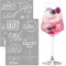14 Stück Lilletglas Personalisiert Aufkleber Rub On Sticker Lil*et Gläser Aufkleber Weiß Bitte Hier Lil*et Abstellen Rub Ons Folie Weinglas Transferfolie DIY Geschenk für Lilletliebhaber Mottoparty