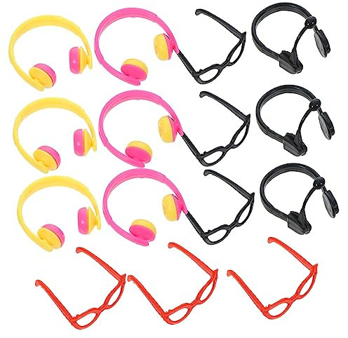 ZUNOXAZ 1juego Mini Accesorios Decorativos para Auriculares y Gafas para y Vestir para