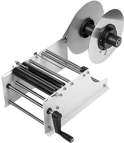 Manual Bottle Labeling Machine, Adjustable for Various Sizes, Ideal for Food Catering and Daily Use