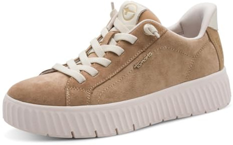 Tamaris Comfort Damen Step IN Leder Sneaker flach zum Schlupfen Wide Fit