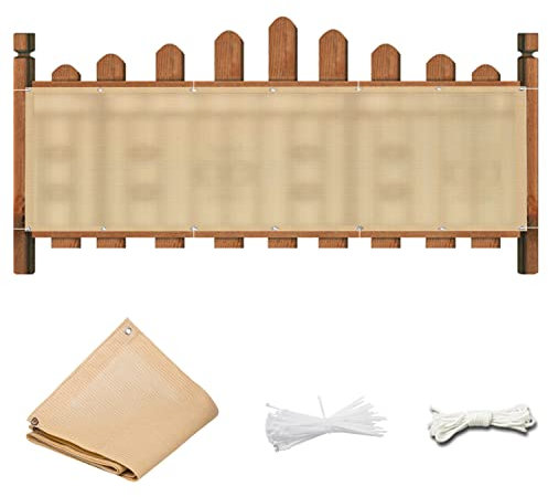 Frangivista Balcone per Protezione, Copertura in Rete per Recinzione con Occhielli in Metallo HDPE Resistente alle intemperie per Cortile Esterno Muro Cortile