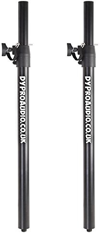 DY Pro Audio Universal 35mm M20 Sub Subwoofer Speaker Sat Satellite Pole (PAIR)