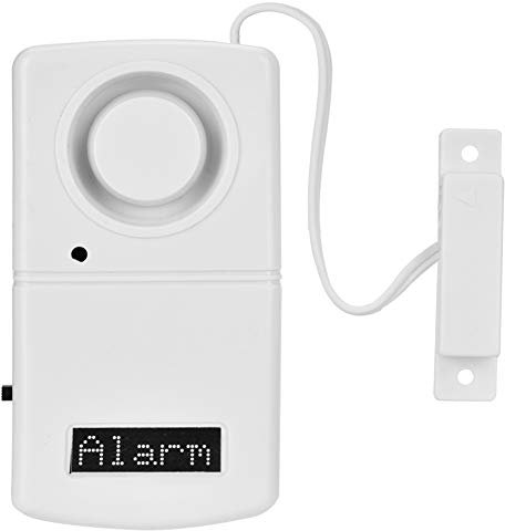 Wireless Magnetic Window and Door Alarm Siren, Magnetic Window Door Sensor Burglar Alarm with 120dB Loud for Safety Home Shop Security, Powered By Battery/Easy To Install/Security 24 Hours