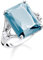 Thomas Sabo Damen-Ring Stein Blau groß mit Stern 925 Sterlingsilber TR2261-644-31-48