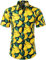 JOGAL Herren Funky Fruit Shirts Kurzarm Hawaiihemd Large Grün Gelb
