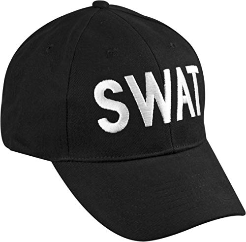 Makotex SWAT Cap, verstellbar für Erwachsene schwarz Karneval, Fasching