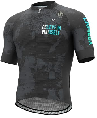 LAMEDA Maglia Ciclismo Uomo Estiva Abbigliamento MTB con Maniche Corte Professionale Traspirante Asciugatura Rapida