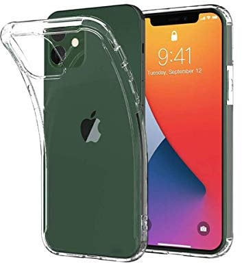 TYGA STORE | Soft Slim Flexible Silicone Protective Case TPU Rubber Ultra-Thin Back Cover for iPhone 12 or iPhone 12 Pro - Clear