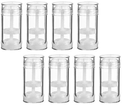 HEALLILY 8 x 30 ml leere Deo-Verpackungen mit rundem Boden, nachfüllbarer Deodorant-Behälter, Twist Up Stick für Lippenstift Chapstick DIY Reisen