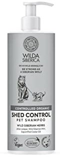 Wilda Siberica. Сontrolled organic Shed control pet shampoo, 400 ml