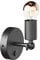 ledscom.de Vintage Wand-Leuchte FETRO Schalter, schwarz, schwenkbar + LED Lampe, 839lm, warmweiß